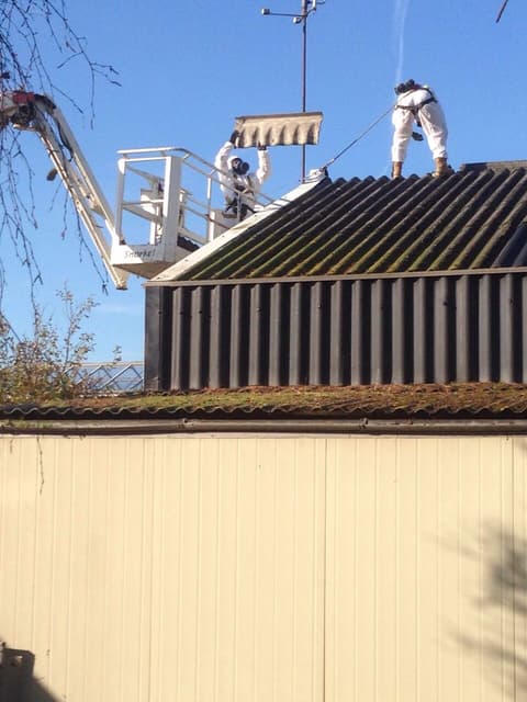 Fase 5 van de asbestsanering van het project in 's-Gravenzande
